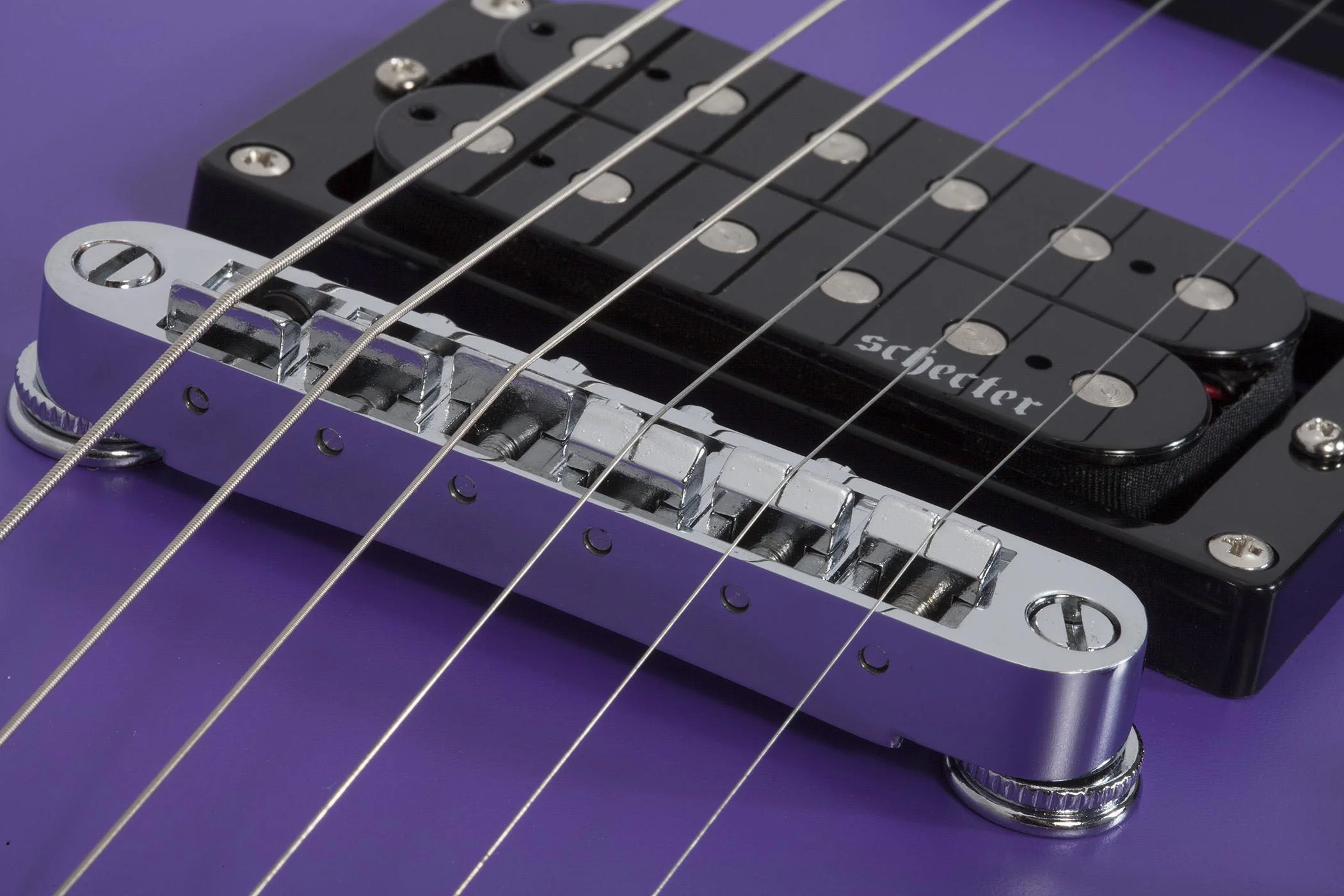 SCHECTER C-6 DELUXE SPL GUITARRA ELECTRICA SATIN PURPLE - Image 8