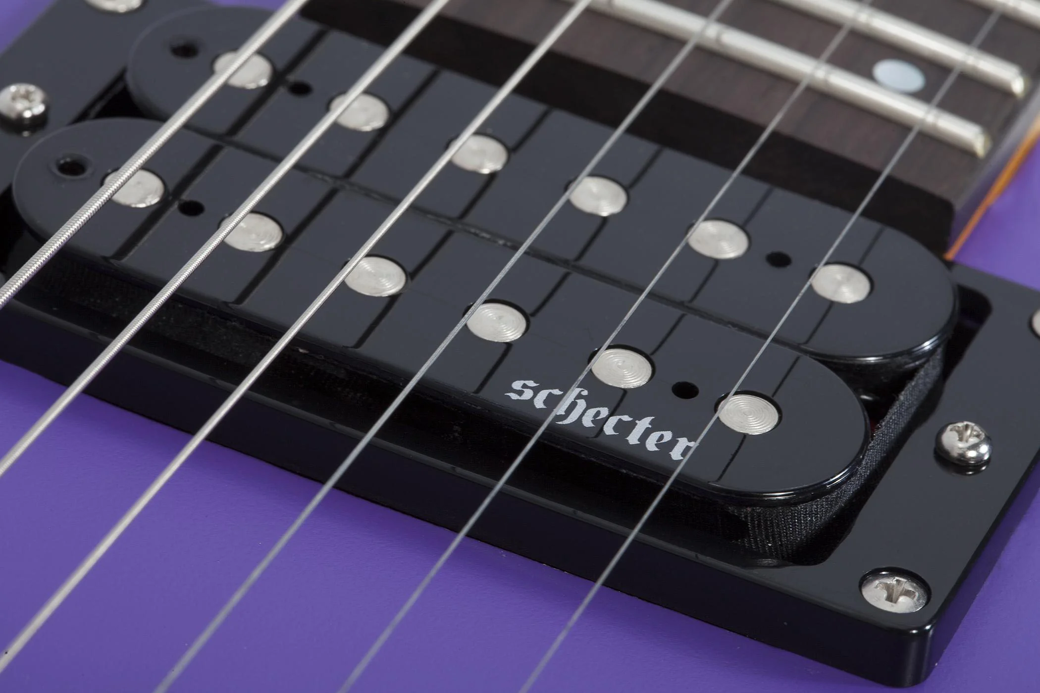 SCHECTER C-6 DELUXE SPL GUITARRA ELECTRICA SATIN PURPLE - Image 9
