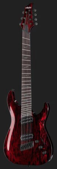 SCHECTER C-7 MULTISCALE SILVER MOUNTAIN BM GUITARRA ELECTRICA 7 CUERDAS BLOOD MOON - Image 13