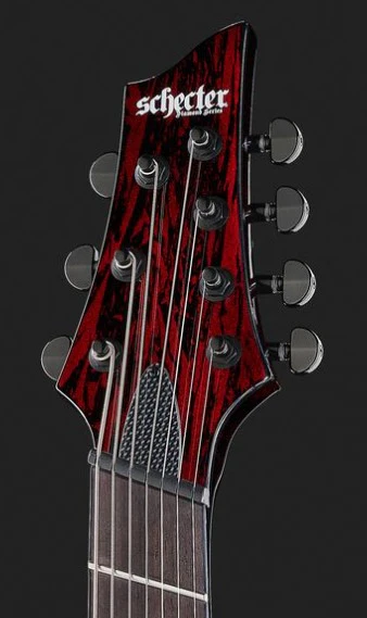SCHECTER C-7 MULTISCALE SILVER MOUNTAIN BM GUITARRA ELECTRICA 7 CUERDAS BLOOD MOON - Image 17