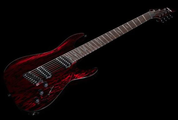 SCHECTER C-7 MULTISCALE SILVER MOUNTAIN BM GUITARRA ELECTRICA 7 CUERDAS BLOOD MOON - Image 21