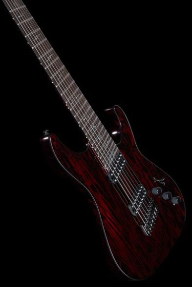 SCHECTER C-7 MULTISCALE SILVER MOUNTAIN BM GUITARRA ELECTRICA 7 CUERDAS BLOOD MOON - Image 23