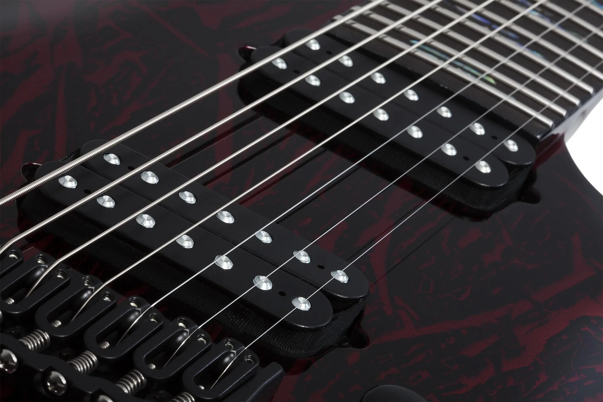 SCHECTER C-7 MULTISCALE SILVER MOUNTAIN BM GUITARRA ELECTRICA 7 CUERDAS BLOOD MOON - Image 4