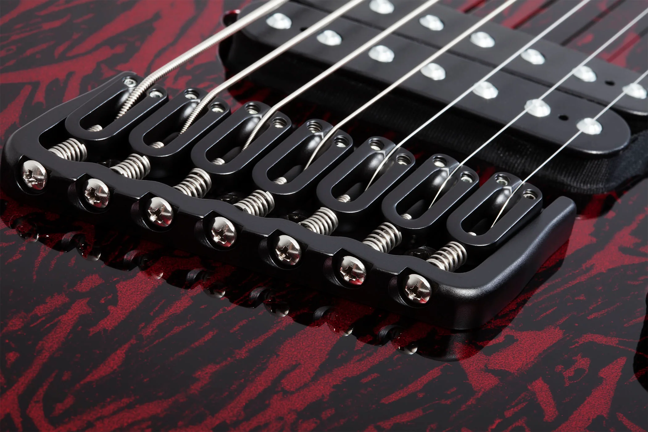SCHECTER C-7 MULTISCALE SILVER MOUNTAIN BM GUITARRA ELECTRICA 7 CUERDAS BLOOD MOON - Image 5