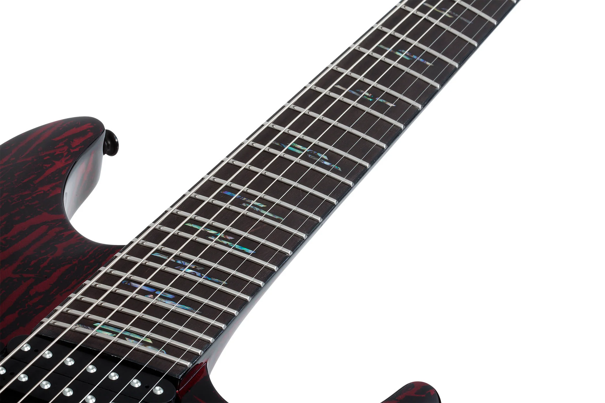 SCHECTER C-7 MULTISCALE SILVER MOUNTAIN BM GUITARRA ELECTRICA 7 CUERDAS BLOOD MOON - Image 9