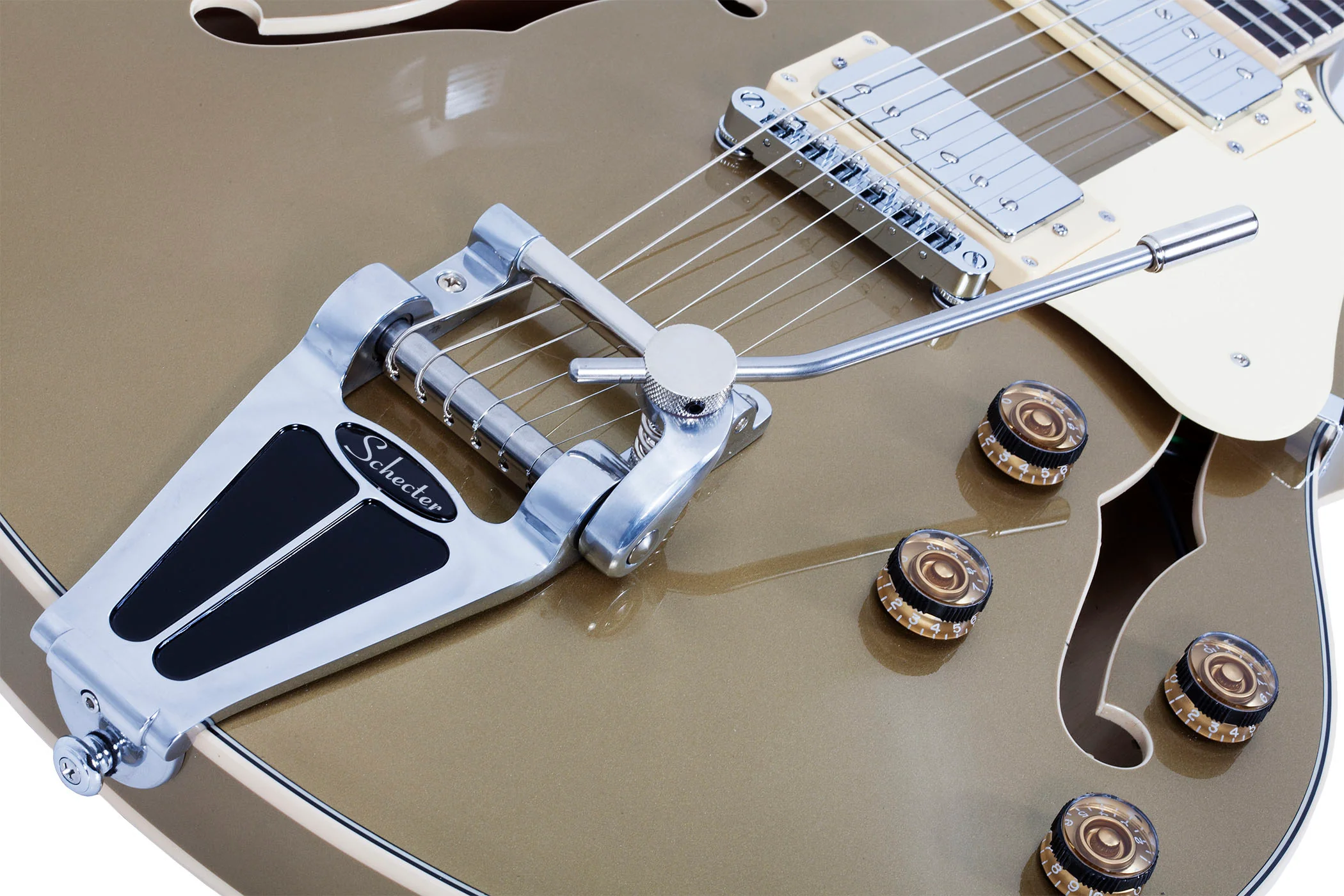 SCHECTER CORSAIR 2020 GT GUITARRA ELECTRICA GOLD TOP - Image 6