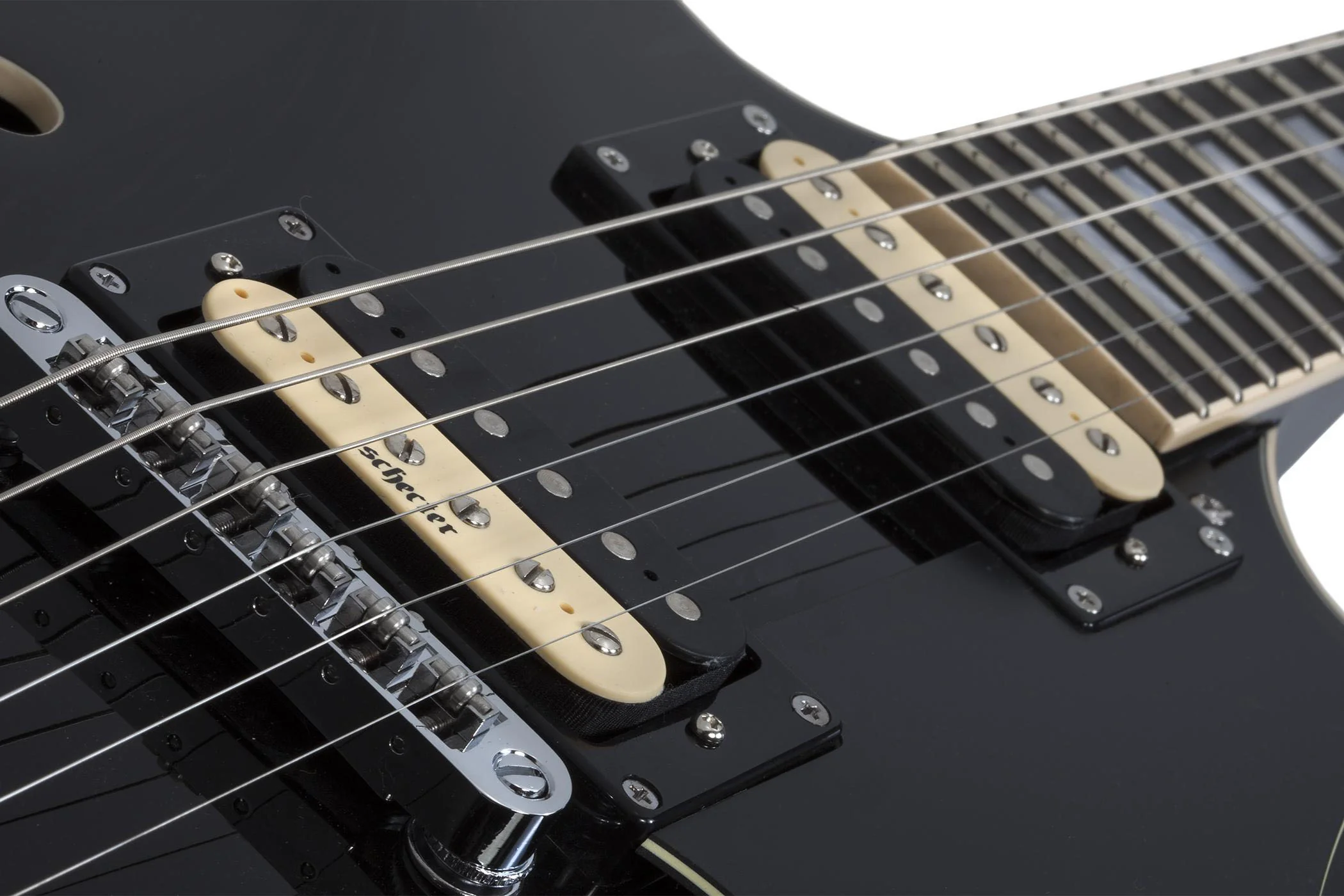 SCHECTER CORSAIR GBLK GUITARRA ELECTRICA GLOSS BLACK - Image 7