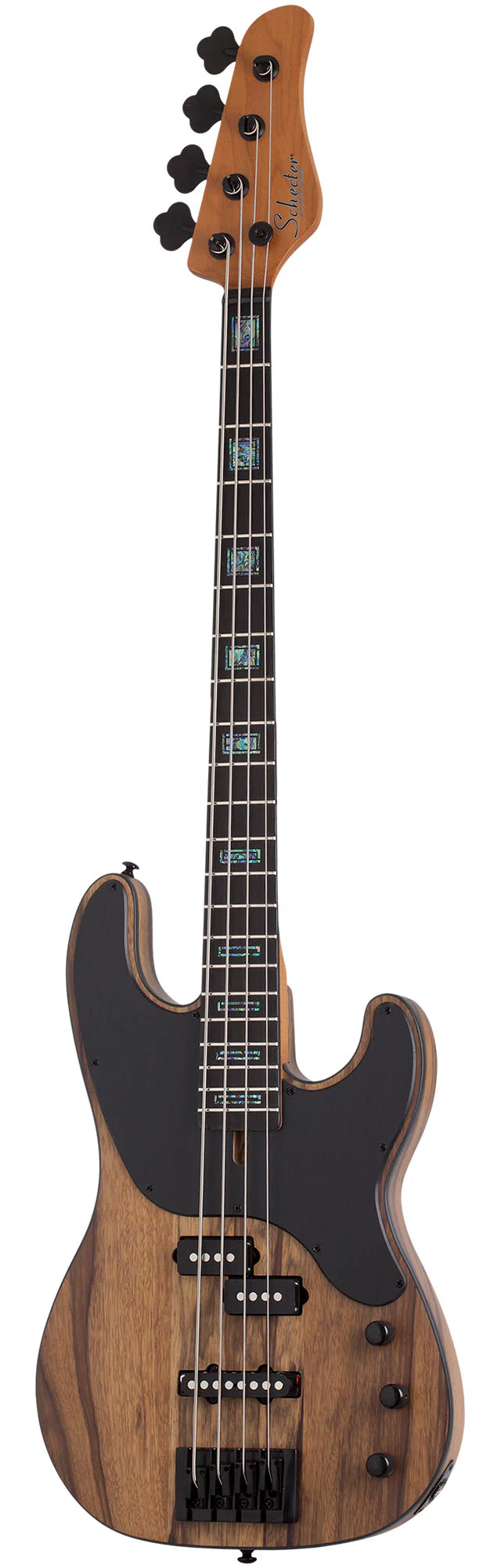 SCHECTER MODEL-T 4 EXOTIC BLACK LIMBA BAJO ELECTRICO NATURAL SATIN - Image 2