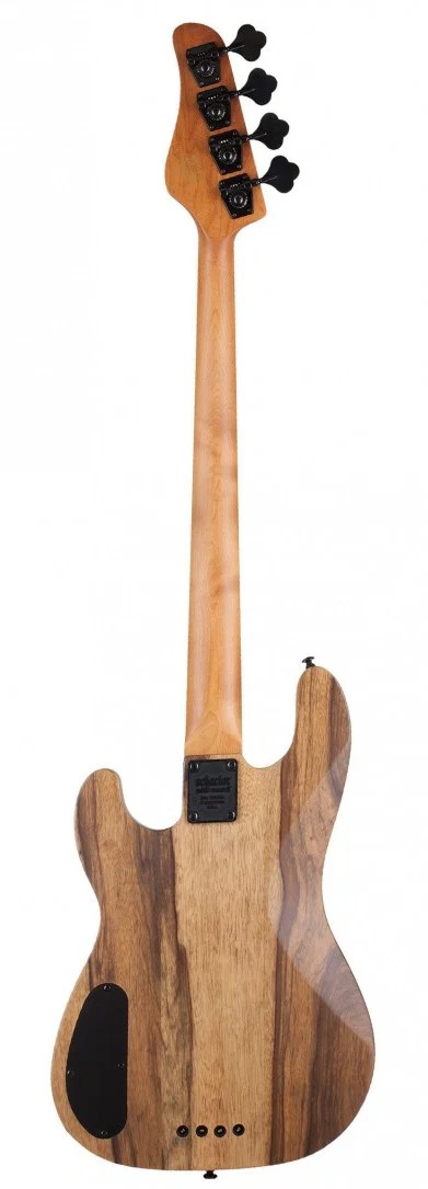 SCHECTER MODEL-T 4 EXOTIC BLACK LIMBA BAJO ELECTRICO NATURAL SATIN - Image 3