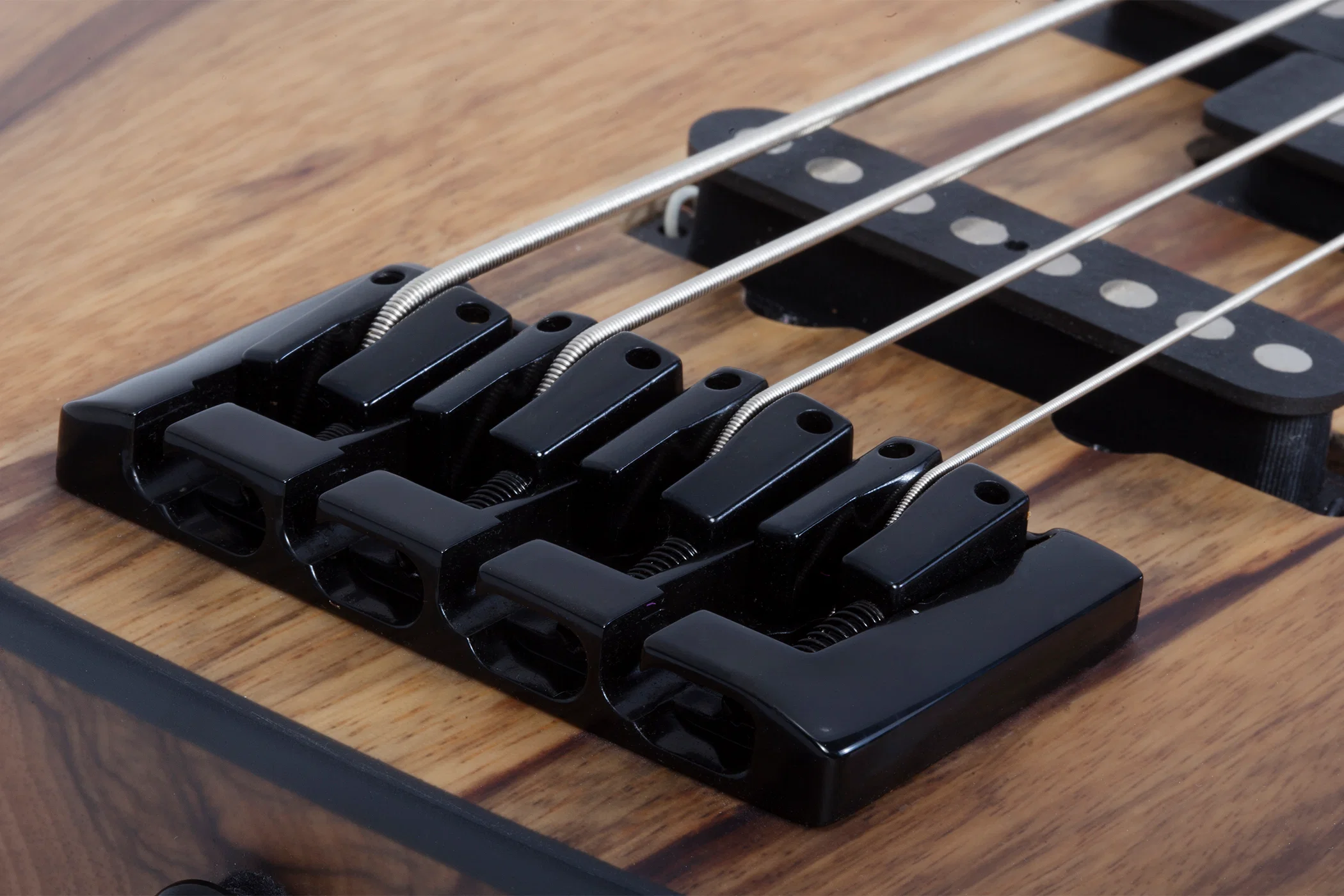 SCHECTER MODEL-T 4 EXOTIC BLACK LIMBA BAJO ELECTRICO NATURAL SATIN - Image 5
