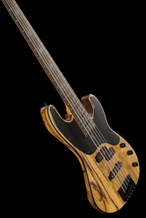 SCHECTER MODEL-T 5 EXOTIC BLACK LIMBA BAJO ELECTRICO 5 CUERDAS NATURAL SATIN - Image 23