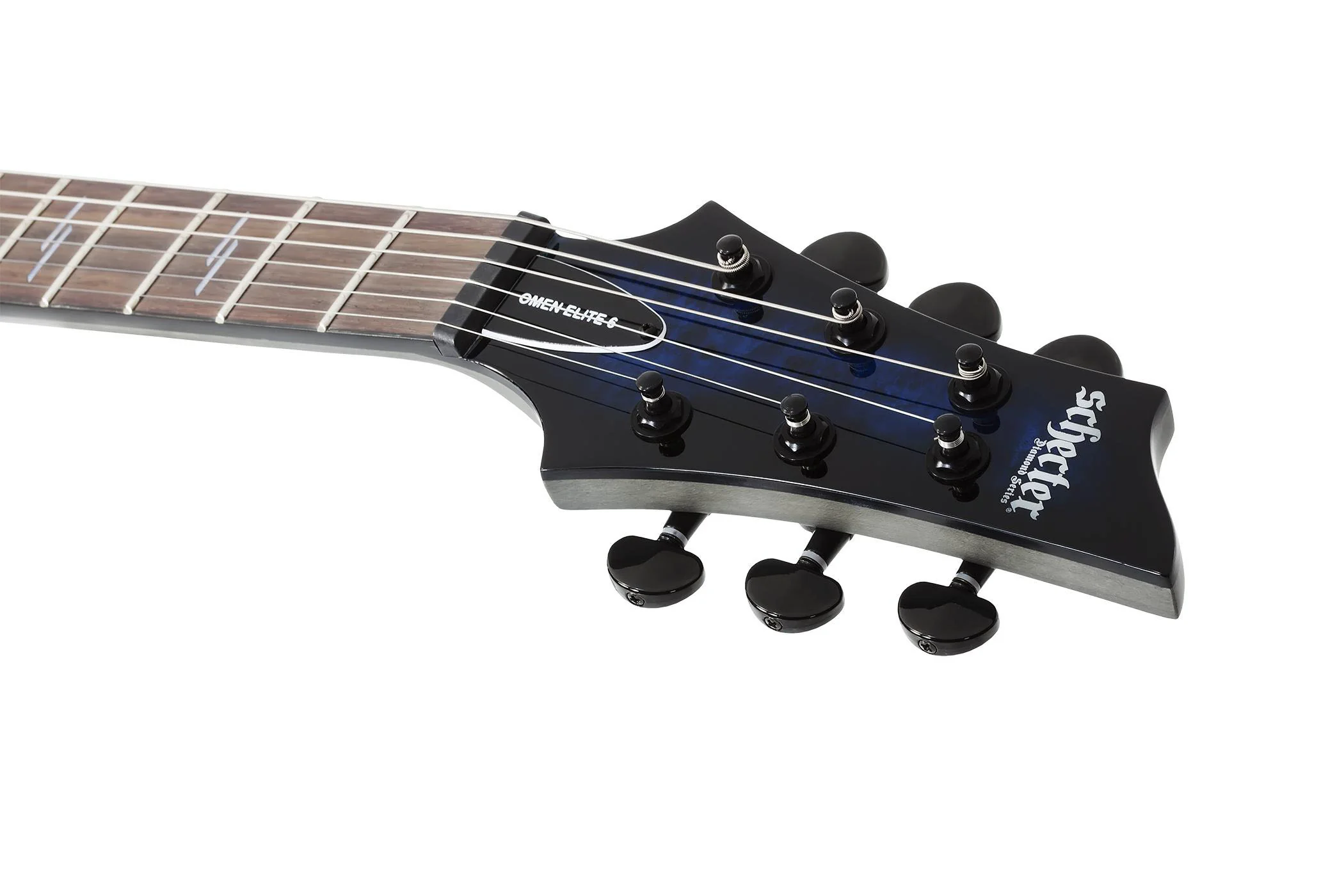 SCHECTER OMEN ELITE 6 STBB GUITARRA ELECTRICA SEE THRU BLUE BURST - Image 10