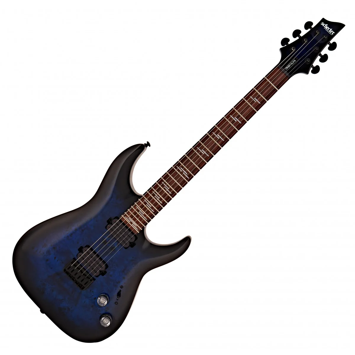 SCHECTER OMEN ELITE 6 STBB GUITARRA ELECTRICA SEE THRU BLUE BURST - Image 12