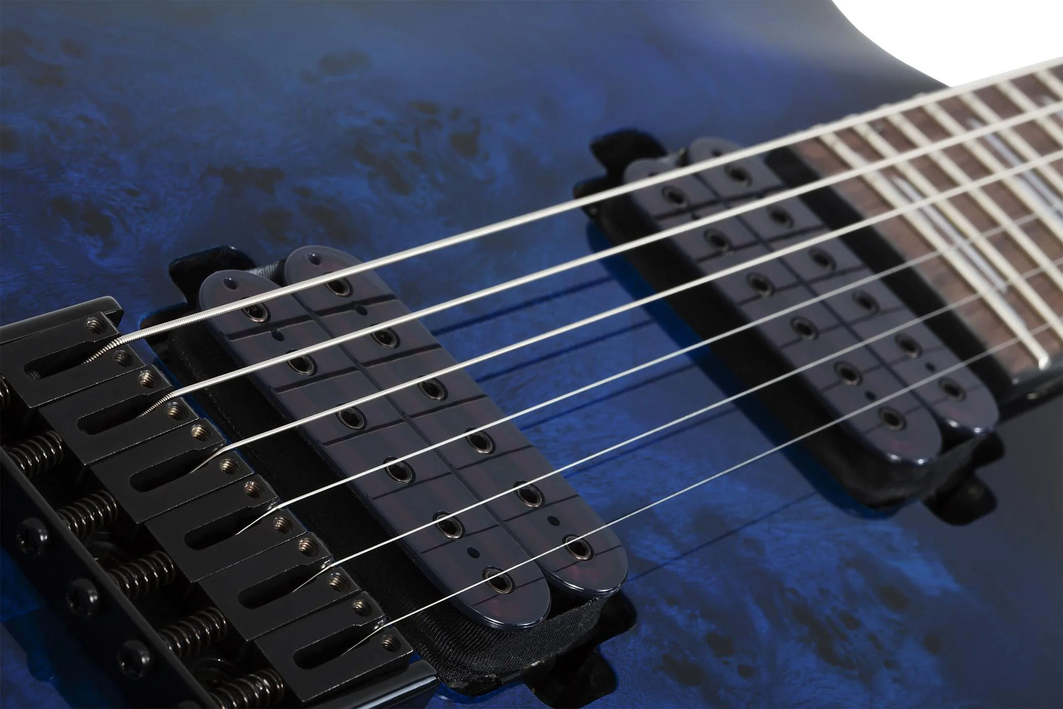 SCHECTER OMEN ELITE 6 STBB GUITARRA ELECTRICA SEE THRU BLUE BURST - Image 7