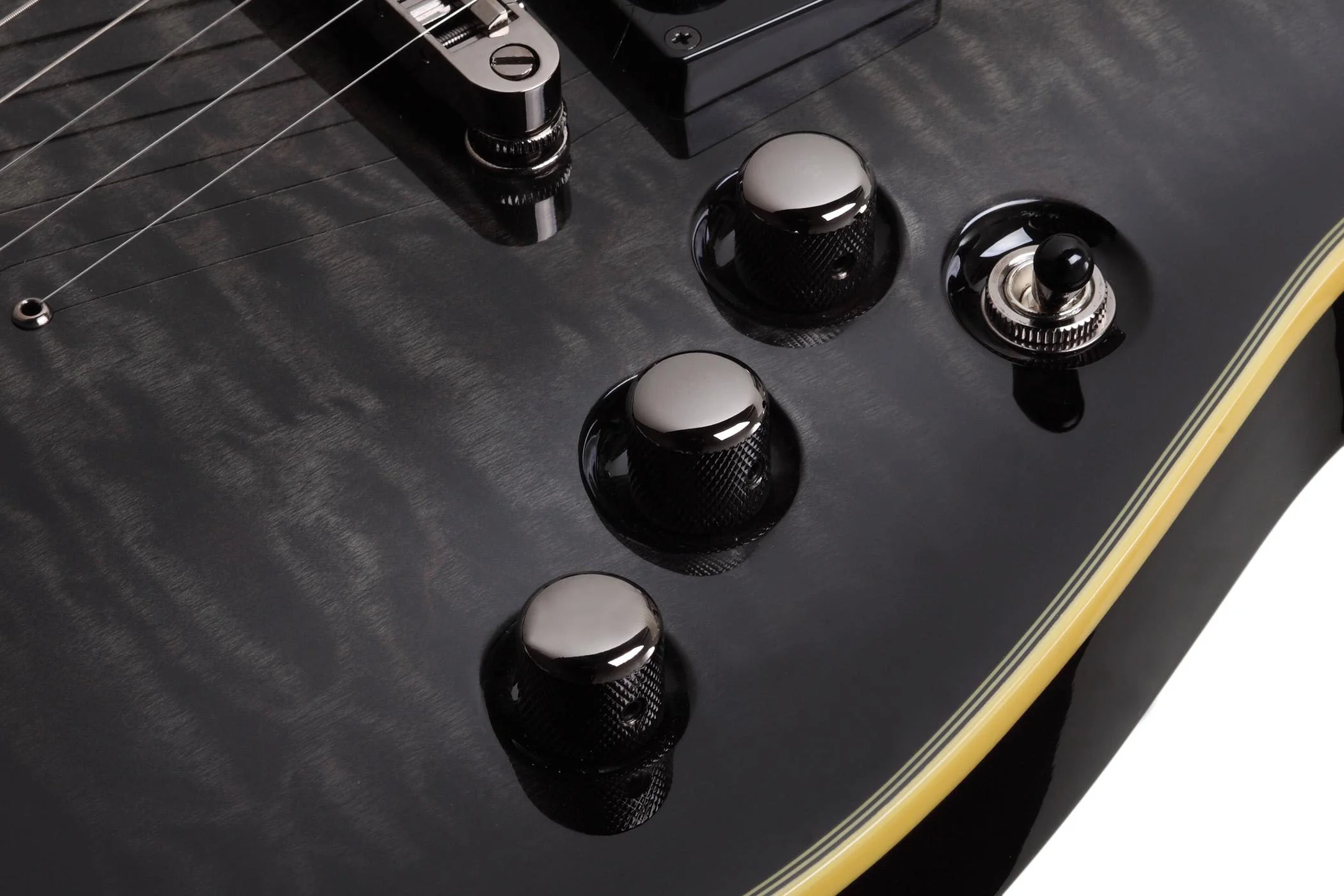 SCHECTER OMEN EXTREME 6 STBLK GUITARRA ELECTRICA SEE THRU BLACK - Image 4