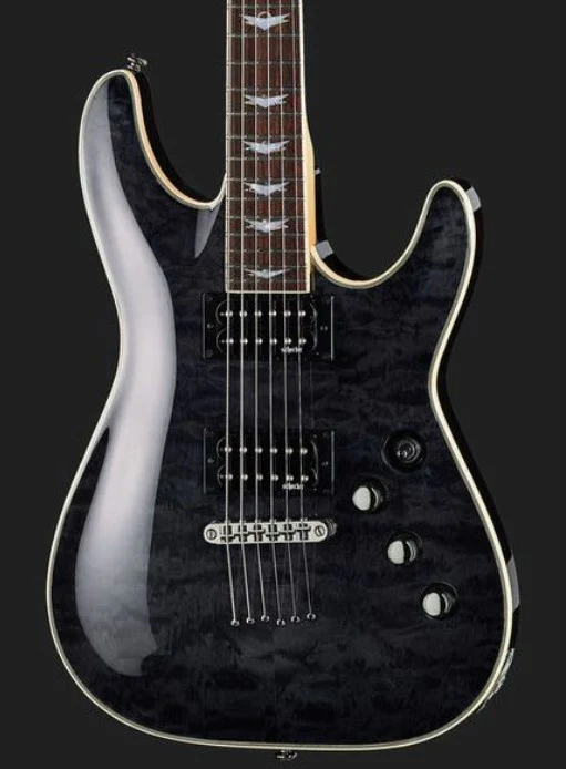 SCHECTER OMEN EXTREME 6 STBLK GUITARRA ELECTRICA SEE THRU BLACK - Image 9