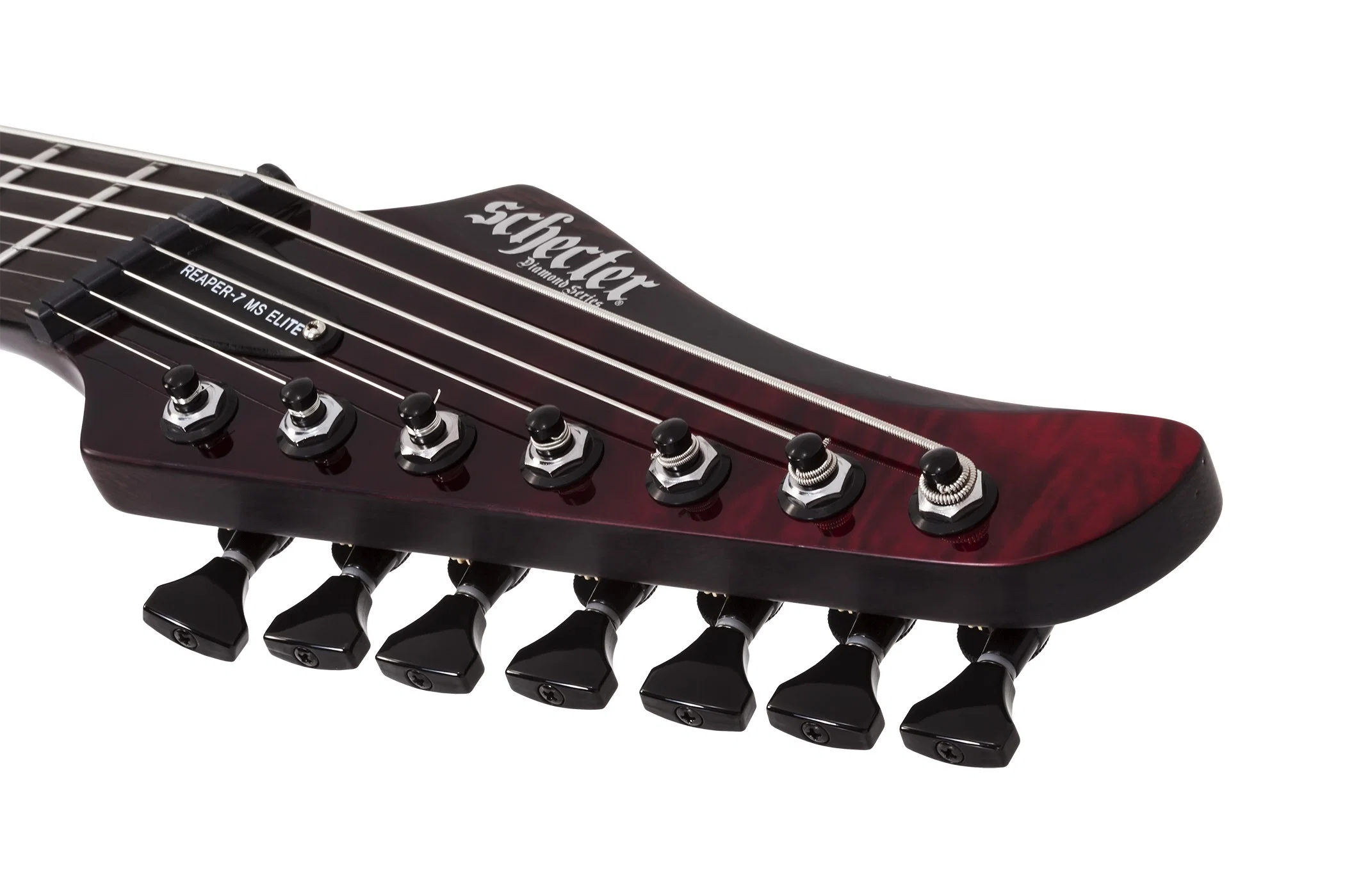 SCHECTER REAPER-7 ELITE MS BB GUITARRA ELECTRICA MULTIESCALA 7 CUERDAS BLOOD BURST - Image 8