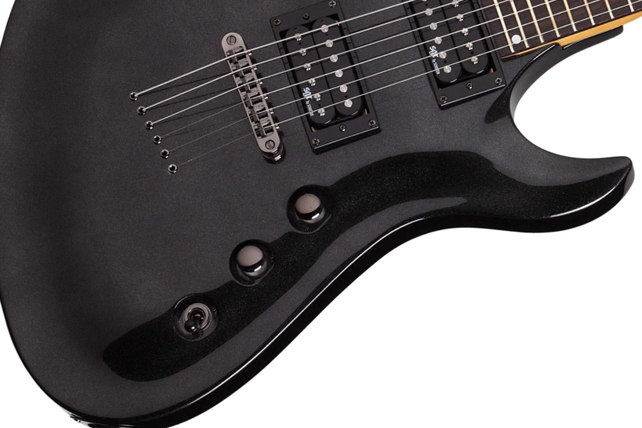 SCHECTER SGR AVENGER MBLK GUITARRA ELECTRICA METALLIC BLACK - Image 3