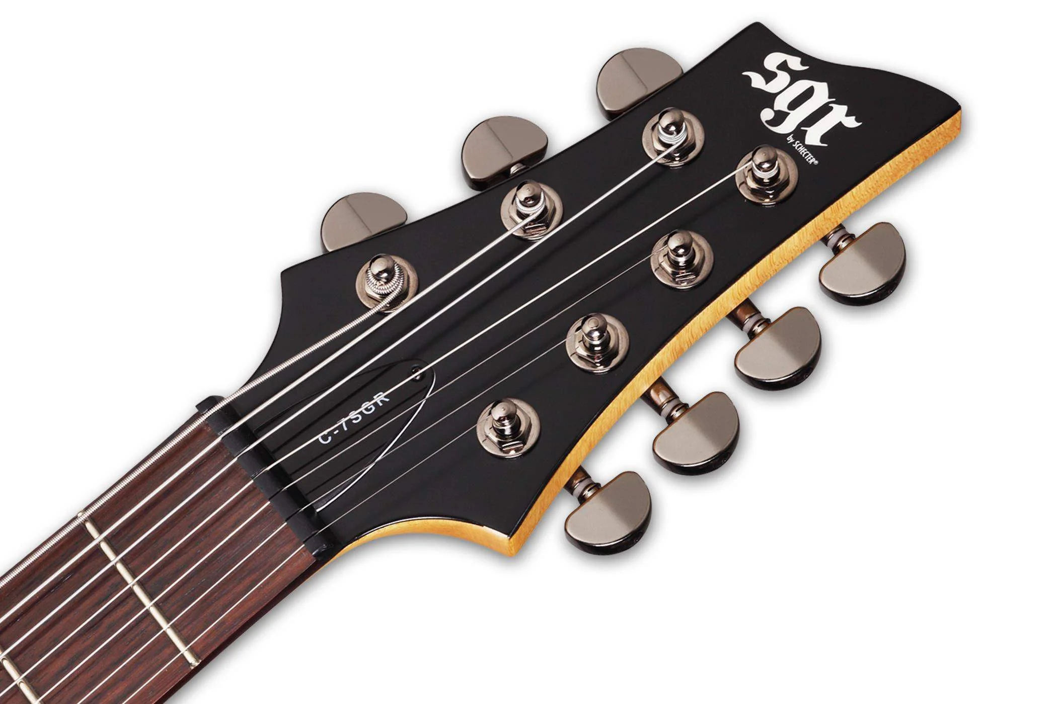 SCHECTER SGR C-7 MSBK GUITARRA ELECTRICA 7 CUERDAS MIDNIGHT SATIN BLACK - Image 5