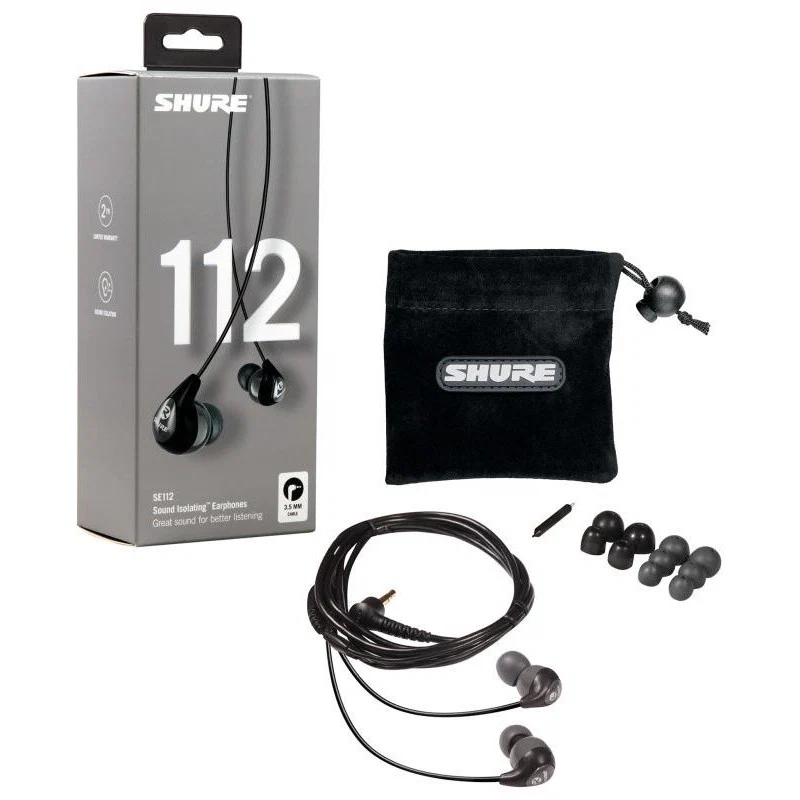 SHURE SE112-GR-EFS AURICULARES IN EAR AISLANTES GRISES - Image 3