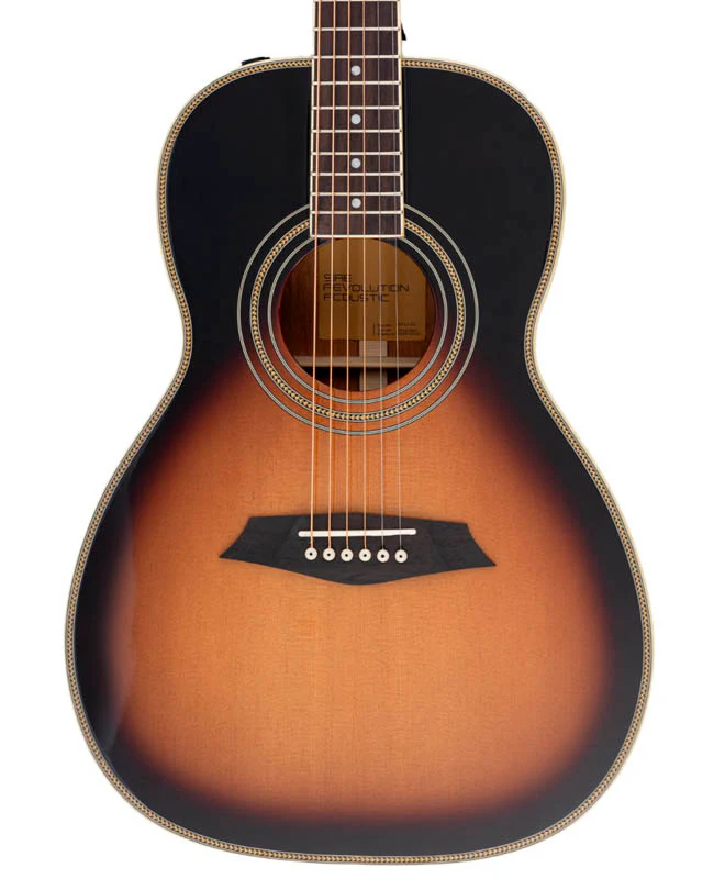 SIRE A4 PARLOR VS LARRY CARLTON GUITARRA ELECTROACUSTICA VINTAGE SUNBURST - Image 3