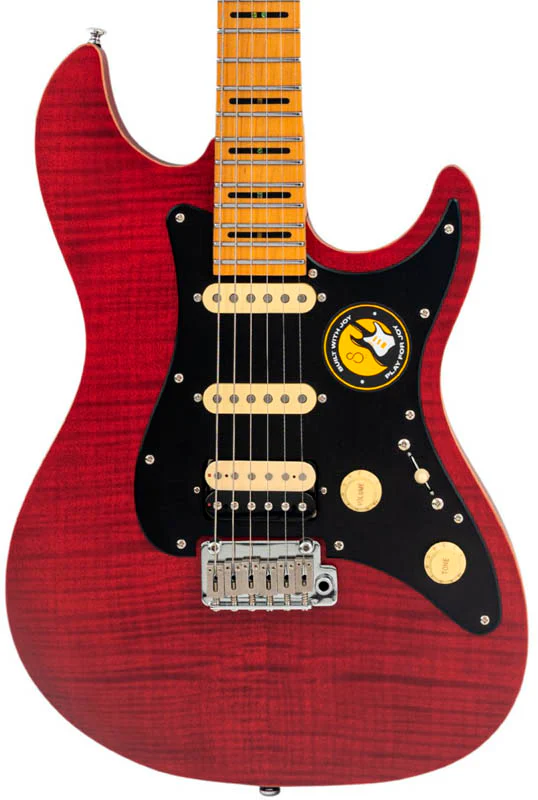 SIRE S7 FM NEW GEN STR LARRY CARLTON GUITARRA ELECTRICA SEE THROUGH RED - Image 3