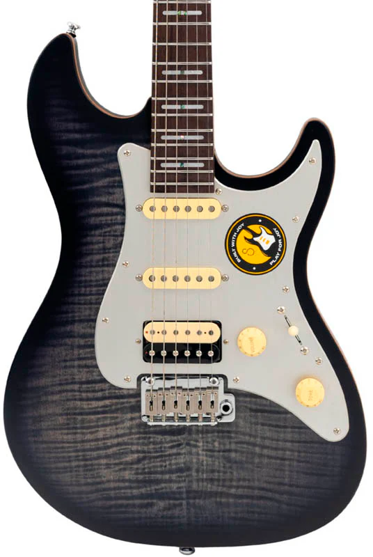 SIRE S7 FM NEW GEN TBK LARRY CARLTON GUITARRA ELECTRICA TRANSPARENT BLACK SATIN - Image 3