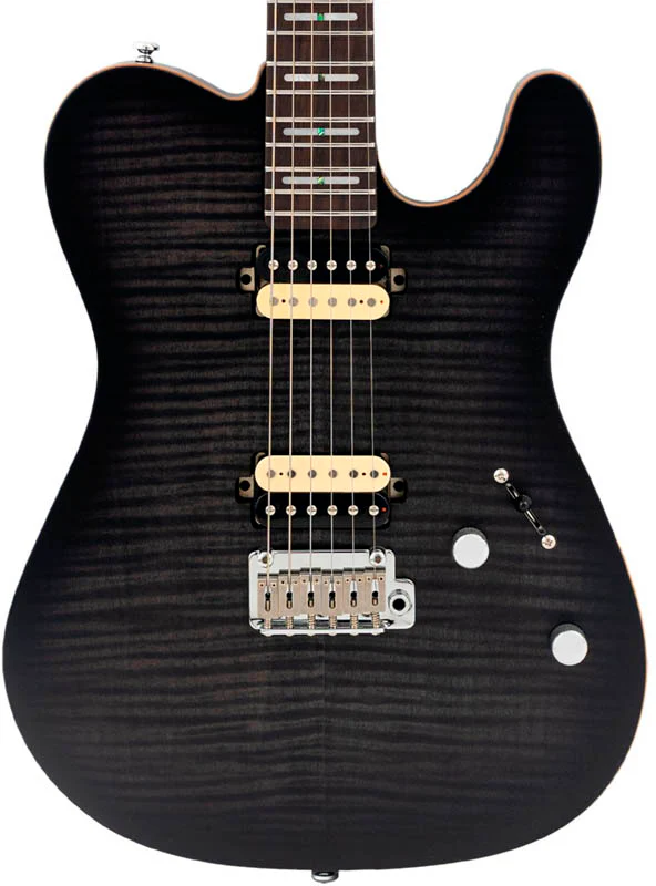 SIRE T7 FM NEW GEN TBLK LARRY CARLTON GUITARRA ELECTRICA TRANSPARENT BLACK - Image 3