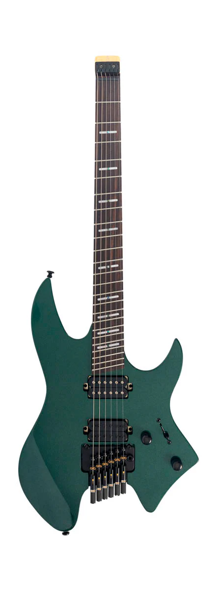 SIRE X6 6 HEADLESS MGR LARRY CARLTON GUITARRA ELECTRICA METALLIC GREEN