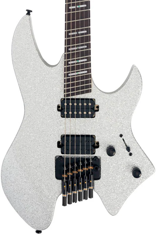 SIRE X6 6 HEADLESS SS LARRY CARLTON GUITARRA ELECTRICA SILVER SPARKLE - Image 3