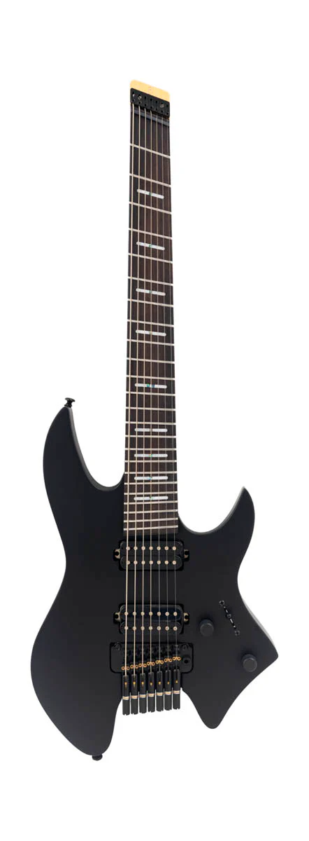 SIRE X6 7 HEADLESS BLKS LARRY CARLTON GUITARRA ELECTRICA 7 CUERDAS BLACK SATIN