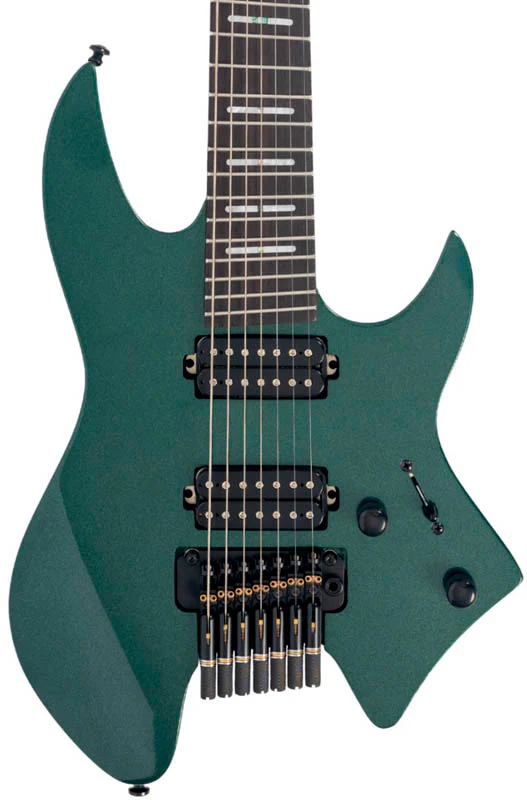 SIRE X6 7 HEADLESS MGR LARRY CARLTON GUITARRA ELECTRICA 7 CUERDAS METALLIC GREEN - Image 3