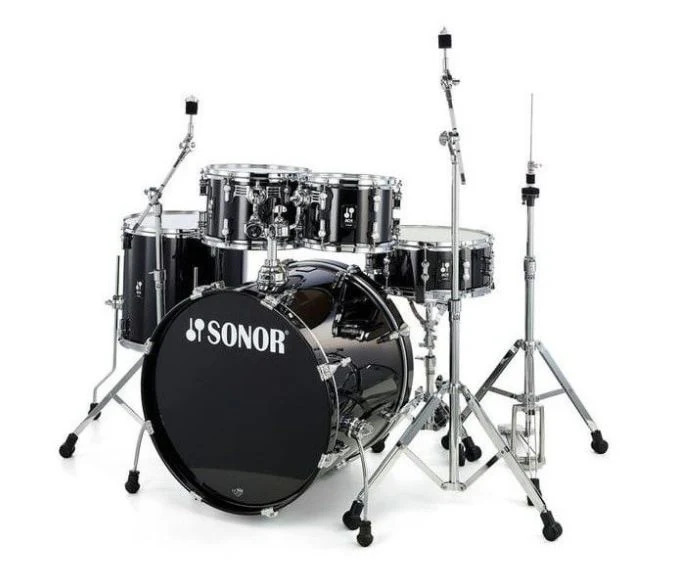 SONOR AQ1 STAGE SET PB BATERIA ACUSTICA CON HERRAJES PIANO BLACK
