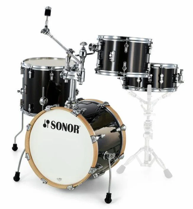 SONOR AQX JAZZ SET BMS BATERIA ACUSTICA BLACK MIDNIGHT SPARKLE - Image 3