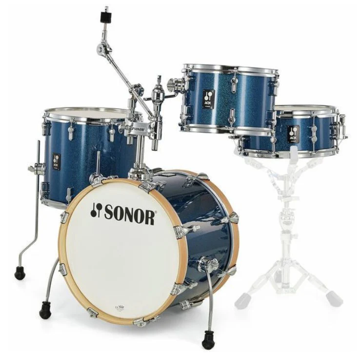 SONOR AQX JAZZ SET BOS BATERIA ACUSTICA BLUE OCEAN SPARKLE - Image 3