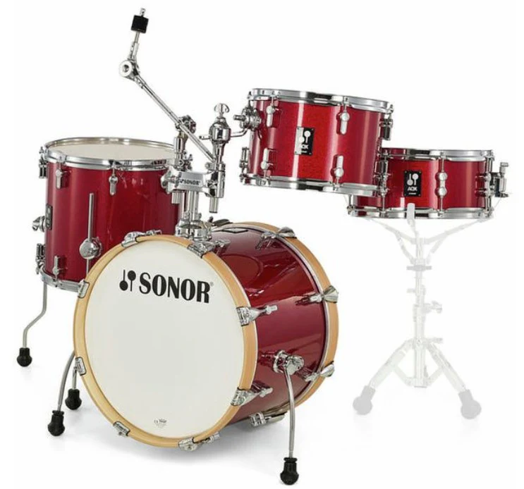 SONOR AQX JAZZ SET RMS BATERIA ACUSTICA RED MOON SPARKLE - Image 3