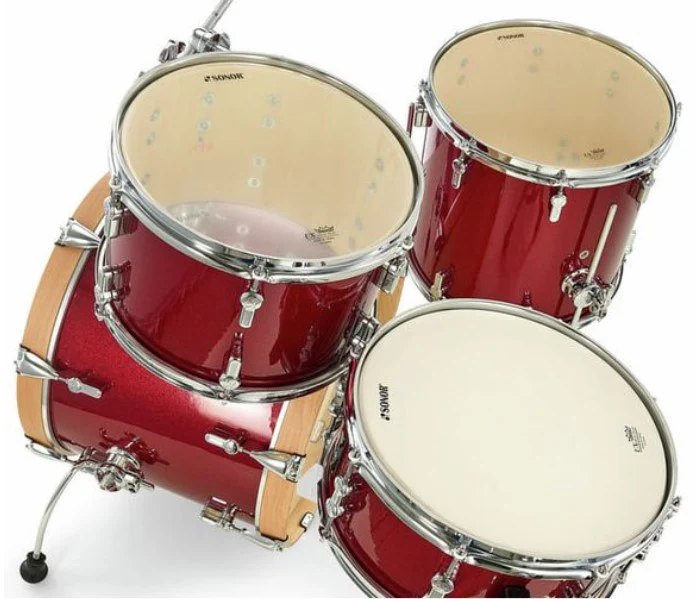 SONOR AQX JAZZ SET RMS BATERIA ACUSTICA RED MOON SPARKLE - Image 6