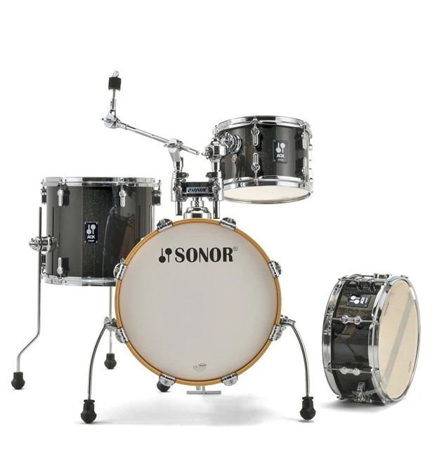 SONOR AQX JUNGLE SET BMS BATERIA ACUSTICA BLACK MIDNIGHT SPARKLE - Image 17