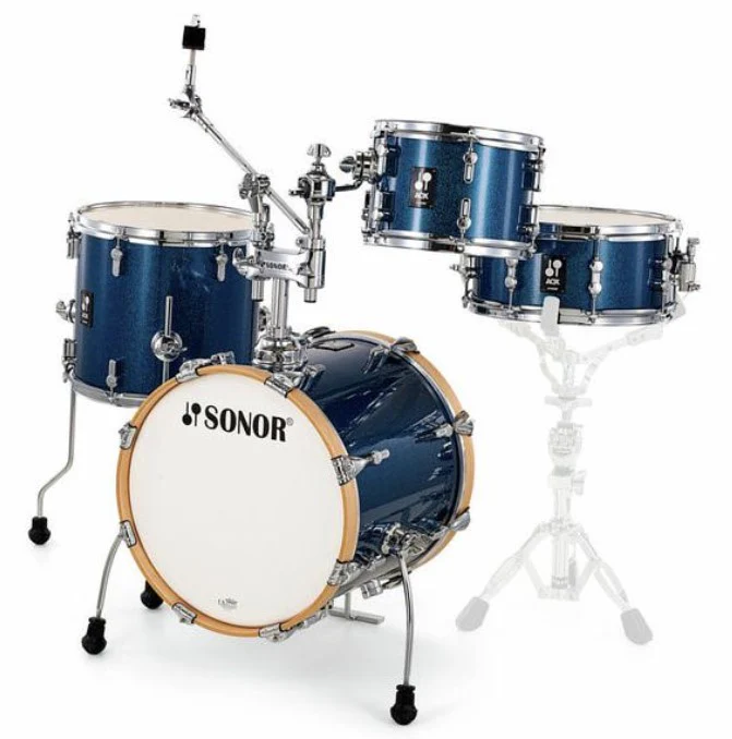 SONOR AQX JUNGLE SET BOS BATERIA ACUSTICA BLUE OCEAN SPARKLE - Image 3