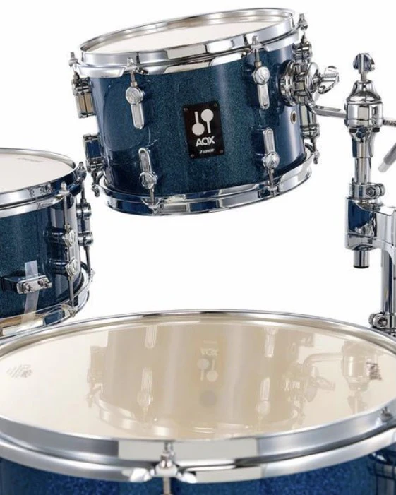 SONOR AQX JUNGLE SET BOS BATERIA ACUSTICA BLUE OCEAN SPARKLE - Image 7