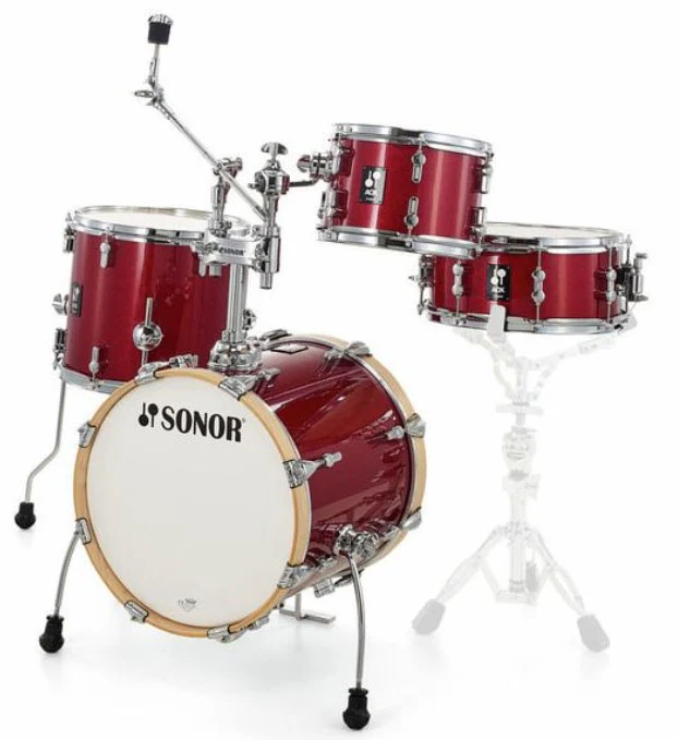 SONOR AQX JUNGLE SET RMS BATERIA ACUSTICA RED MOON SPARKLE - Image 3