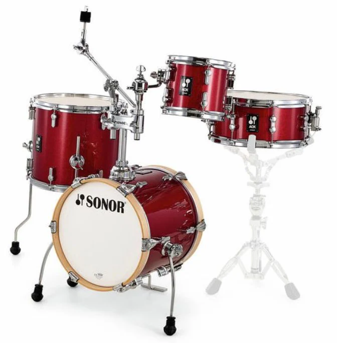 SONOR AQX MICRO SET RMS BATERIA ACUSTICA RED MOON SPARKLE - Image 3