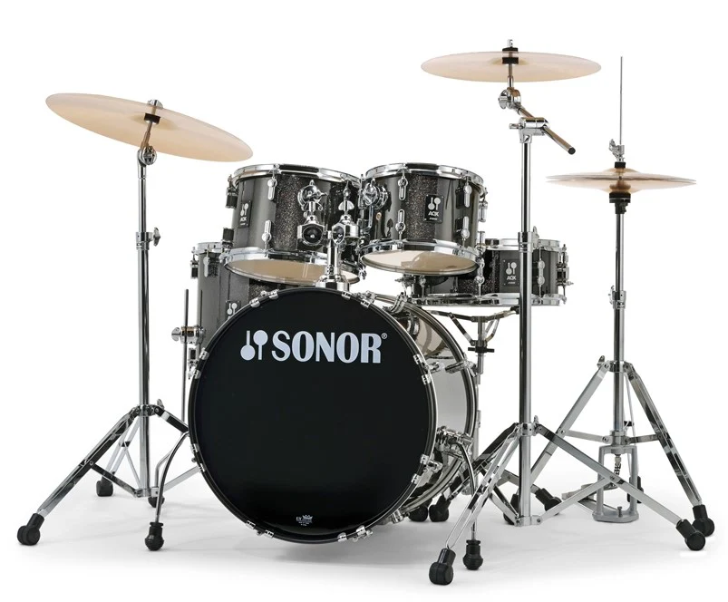 SONOR AQX STUDIO SET BMS BATERIA ACUSTICA CON HERRAJES Y PLATOS BLACK MIDNIGHT SPARKLE - Image 20