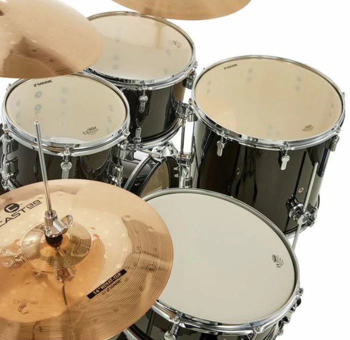 SONOR AQX STUDIO SET BMS BATERIA ACUSTICA CON HERRAJES Y PLATOS BLACK MIDNIGHT SPARKLE - Image 6