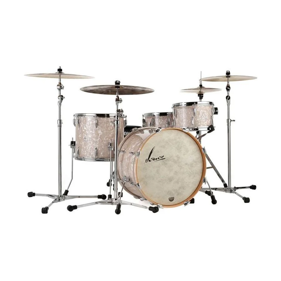 SONOR VT THREE20 SHELLS NM VLP BATERIA ACUSTICA VINTAGE PEARL - Image 3