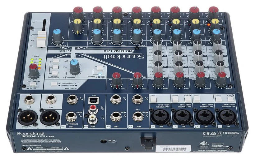 SOUNDCRAFT NOTEPAD-12FX MESA DE MEZCLAS 12 CANALES - Image 6