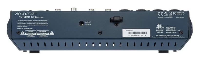 SOUNDCRAFT NOTEPAD-12FX MESA DE MEZCLAS 12 CANALES - Image 7