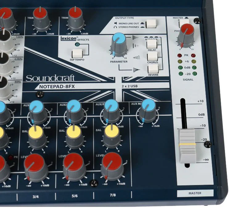 SOUNDCRAFT NOTEPAD-8FX MESA DE MEZCLAS DE 8 CANALES - Image 19