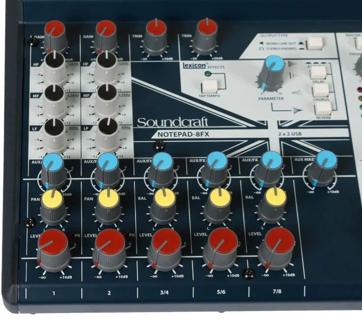 SOUNDCRAFT NOTEPAD-8FX MESA DE MEZCLAS DE 8 CANALES - Image 20