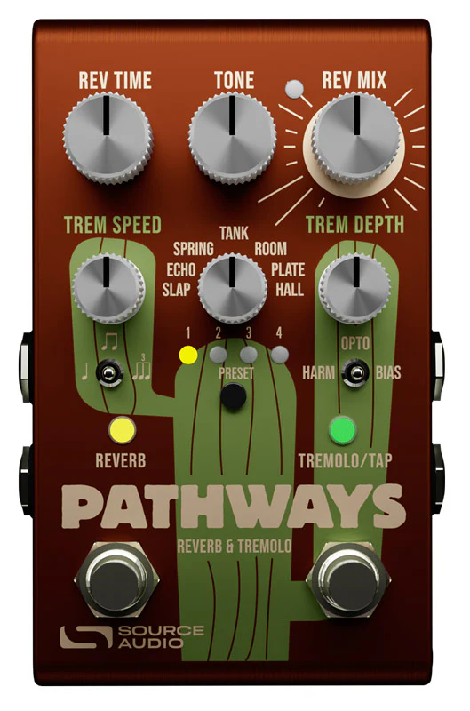 SOURCE AUDIO SA281 PATHWAYS PEDAL REVERB Y TREMOLO